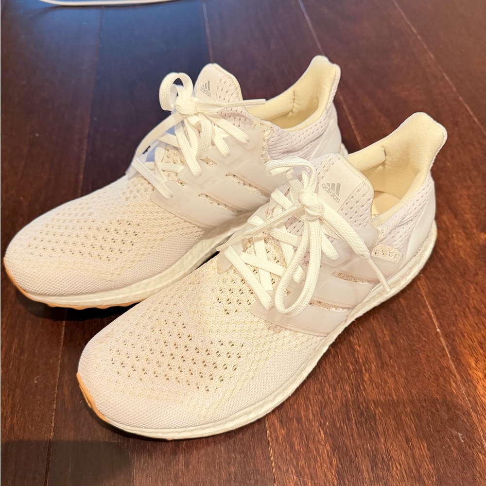 Adidas Cream Athletic Sneakers